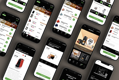 Nespress Mobile App app mobile ui ui ux ui design uidesign uiux