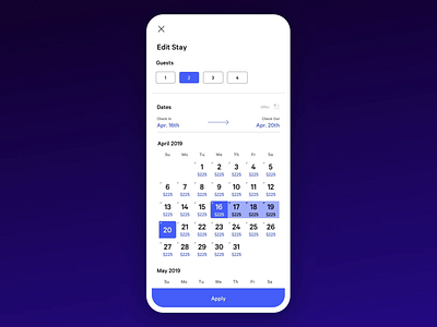 Calendar price refresh animation animation app calendar datepicker design flutter mobile app mobile app design product design ui ux