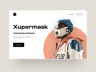 Xupermask – Landing Page design homepage landing landing design landing page landing page design landingpage landscape layout macos mainpage mask