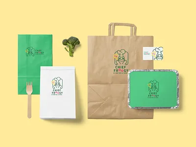 Chief Froogy brand identity branding food illustration logo logo design logodesign