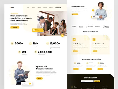 Protection Web button dashboard design endpoint featured figma footer header landingpage logo photo protection ui uidesign uiux web web design webdesign