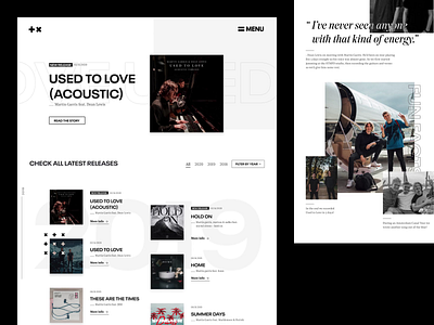 Martin Garrix animated menu animation black branding clean design dj edm martingarrix menu music photography typography ui ux web webdesign website white