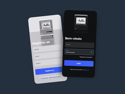 Login/Sign in - #001DailyUI 001 app apple daily dailyui design hello login mobile pc register sign in ui ux