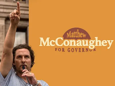McConaughey for Texas american branding election patriotic political design political logo politics vector vote