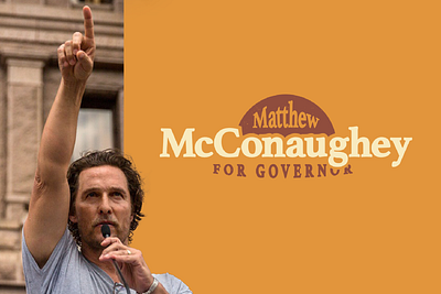 McConaughey for Texas american branding election patriotic political design political logo politics vector vote