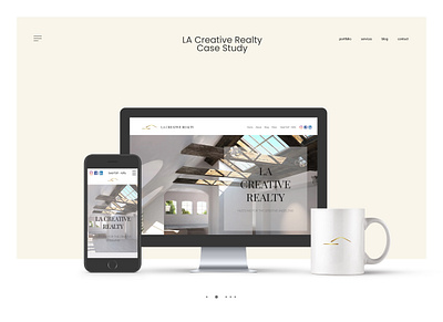 LA Creative Realty UX Case Study adobe xd branding digital design landing page real estate responsive design ui ux uiux ux case study ux design ux designer website wix