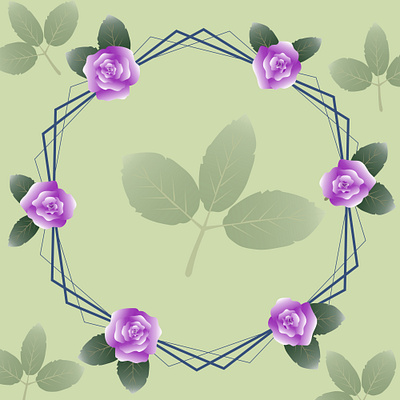 141 circle invite abstract art background circle decoration design fashion frame green hexagon illustration leaf purple rose vector violet wallpaper wrapping