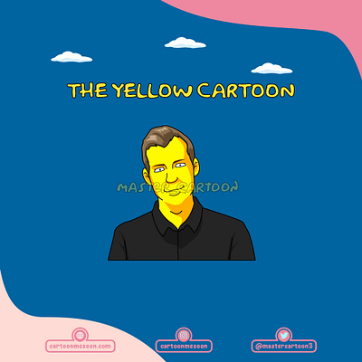 CUSTOM CARTOON cartoon custom art custom logo funny illustration logo simpson simpsons yellow