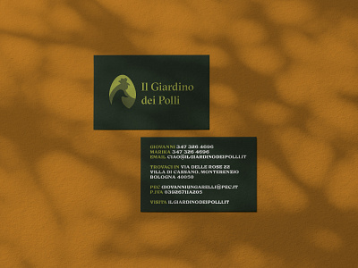 Il Giardino Dei Pollu - Business Cards adobe brand identity branding design logo minimal typography