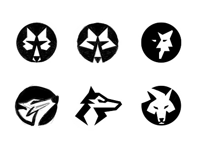 More wolves animal branding brandmark cresk custom logo design gert van duinen identity identity designer lockup logo logo design logo designer mark process sketches symbol designer wolf wolf logo work in progress