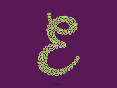 E 36daysoftype 36daysoftype05 36daysoftype2021 illustration letter morado plant purple