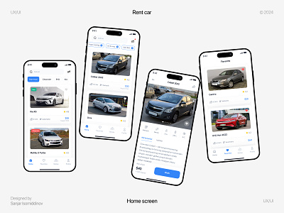 🚗 Rent Car – Convenient and Fast app design mobile design ui design user interface