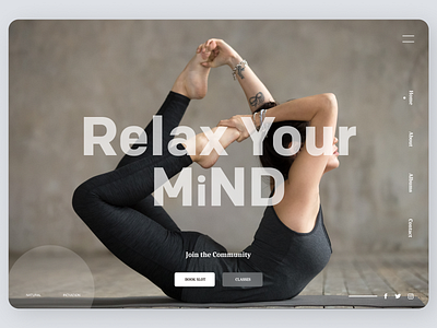 yoga Trainer branding clear cleardesign design fitness ui ux web websites yoga