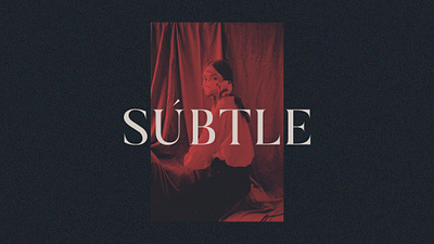 SÚBTLE aesthetic brand brand identity branding classic clothing brand dark fashion graphic design identity logo logo design logotype minimalism red style visual design