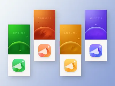 主题图标（春夏秋冬） ui