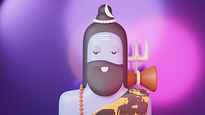 3D Toy God Series - Shiva 3d 3d art artwork blender design illustration mahadev shiva