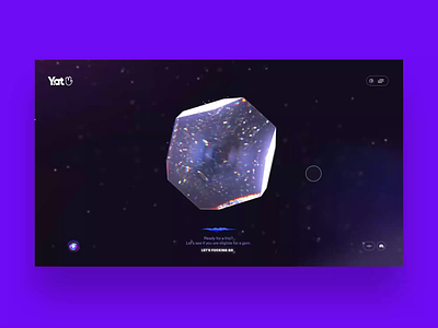 Magic Mirror #1 - Interactive NFT reveal 3d animation crystal emojis gem magic mirror motion graphics rabbit hole transition ui