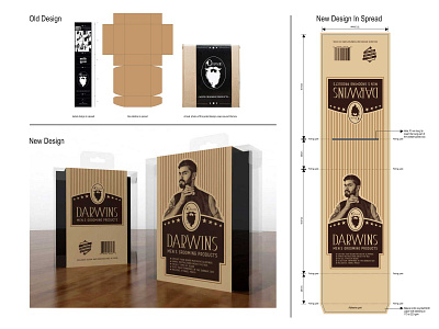 Packaging Design for Men's Grooming Product "Darwins" design graphic design packaging design sleeve design