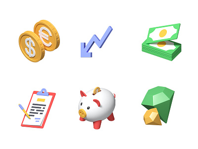 Volume 3d icons 3d 3d art 3d icons business collection design finance icon style