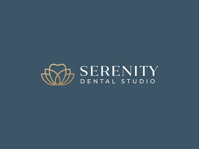 Serenity Dental Studio dental dentist flower icon logo lotus mark serenity studio symbol tooth zen