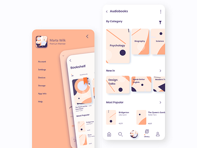 Reading App design app appdesign dailyui illustration ui ux vector