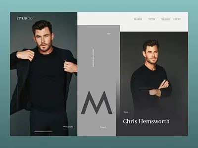Clothing Brand Web Concept branding design illustration typography ui ux