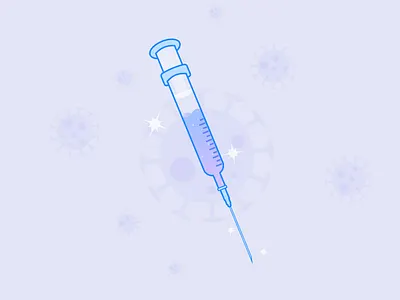 Fantasy Injection dreamy fantasy girly illustration injection needle purple shiny stars syringe vaccine vector violet virus