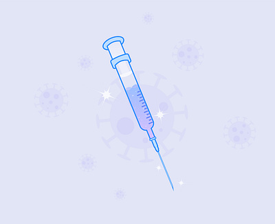 Fantasy Injection dreamy fantasy girly illustration injection needle purple shiny stars syringe vaccine vector violet virus