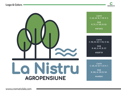 Cromatix prezentare Logo La Nistru 3 brand branding creative cromatix creative image lab cromatixlab design identity illustration logo typography