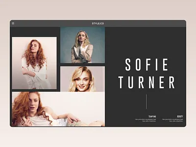 Style Landing Page accessories branding design landing page landing page concept ui