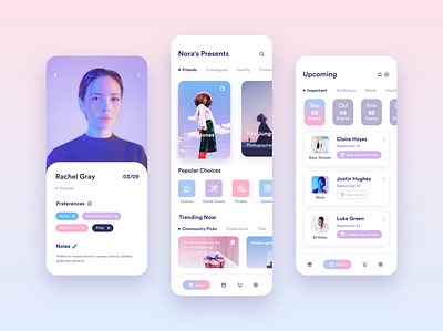 Present Planning App Concept adobe xd app app concept daily ui design events gift planner present ui ux