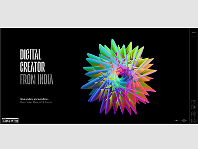 WEBSITE CONCEPT | MODERN three.js web design webdesign webgl website