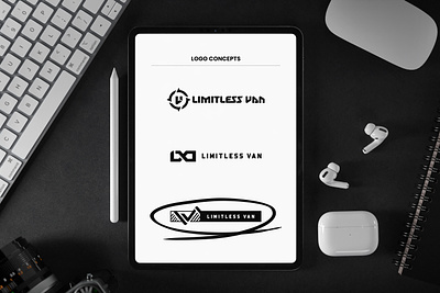 Limitless Van automotive brand identity branding design graphic design logo logo design visual branding
