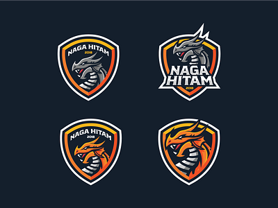 Logo options for Naga Hitam FC design dragon dragon logo football club football logo graphic design illustration illustrator logo logo design logodesign logodesigner logodesigns logoinspiration logomark logomarks logos logotype soccer logo vector