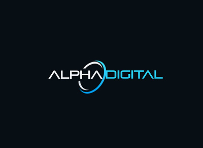 Alpha Digital logo alpha digital logo alpha logo best digital marketing logo best logo designer creative digital logo digital logo india digital marketing logo modern logo design mumbai logo designer sci fi logo design wordmark logo