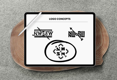 NW+SW brand identity branding design graphic design illustration logo design vector visual branding
