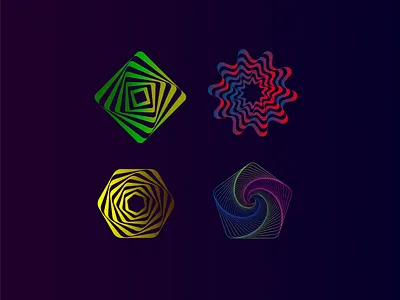 Experimenting Shape Swirl akilvarman dark ui design illustration swirl ui