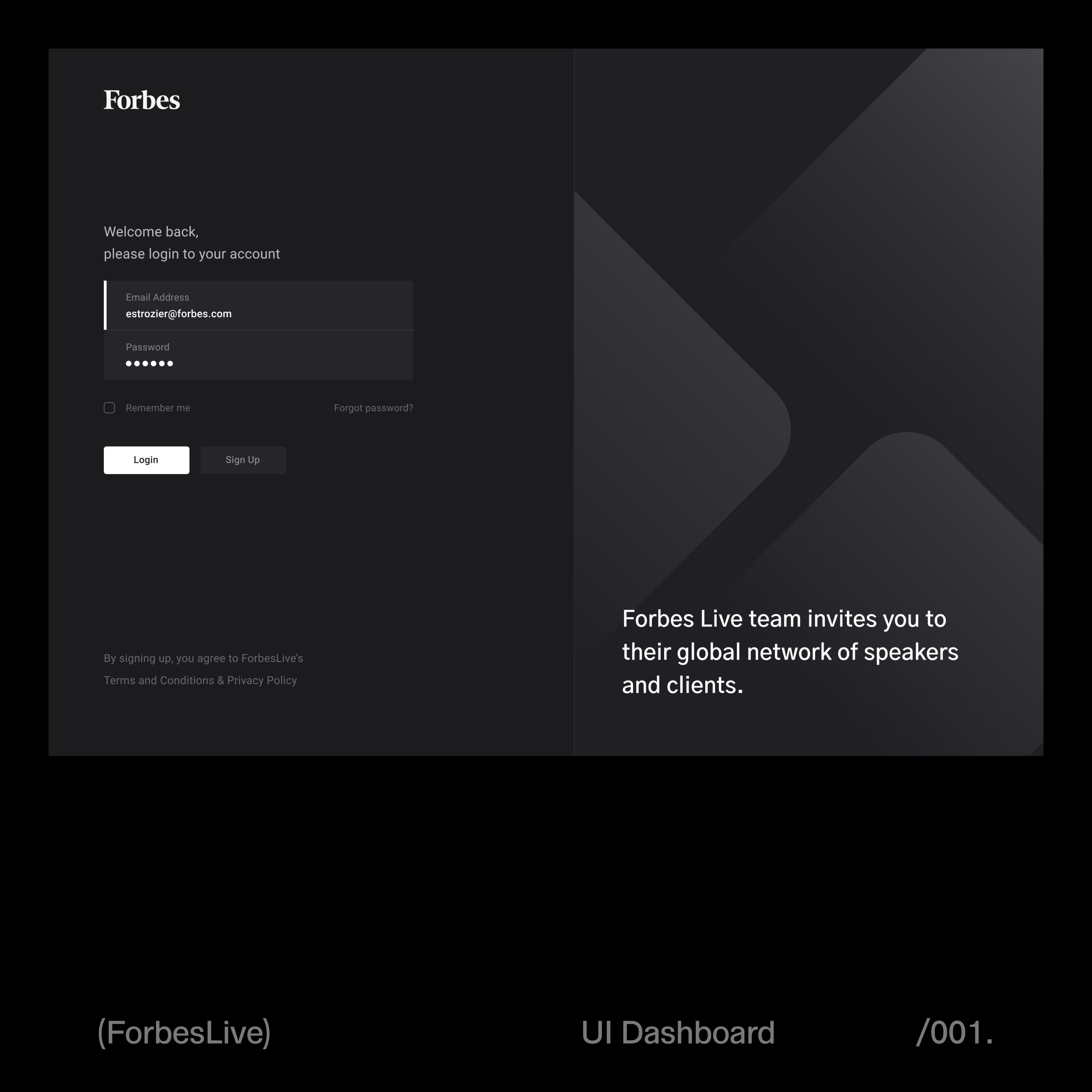 Rhythm x ForbesLive clean design minimal ui ux