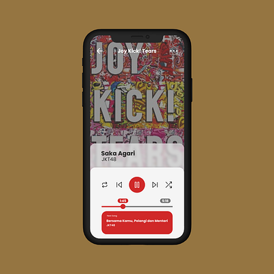 Music Player - UI/UX design mobile app design mobile ui ui uiux ux