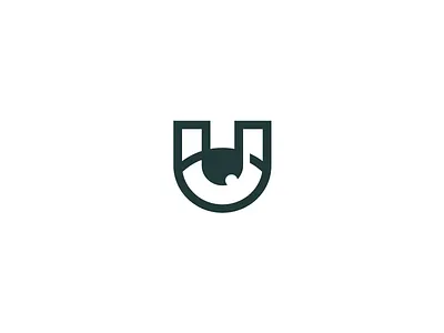 U and eye brand branding creative design elegant eye flat letter logo logotype look minimalism modern sale simple u unused view