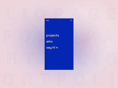 Portfolio Page Experience / Made with Adobe XD adobexd animation blue clean emojis gradient intro loading bar manner portfolio rose simple transition type ui ux