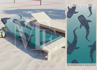 Whale Shark Beach Towel for Sale! design graphic design illustration vector