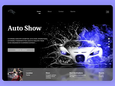 Car Landing Page branding design lading page landing page concept logo typography ui ux