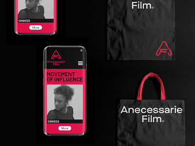 A-Film Bits bag digital film identity logo mobile print production promo screen