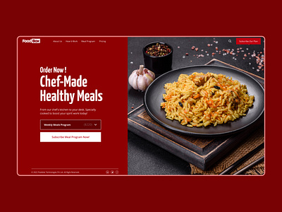 Innovative UI/UX food website design foodwebdesign ui ux webdesign