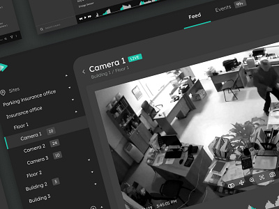 CCTV smart surveillance camera cctv cctvcameras dashboad design design app desktop security software ux ux design web design