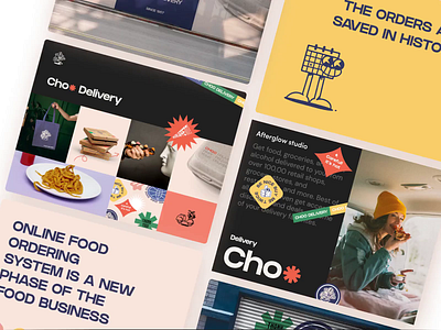 Choo Delivery Showreel afterglow app clean delivery delivery service design food app food delivery food delivery service illustration logo minimal mobile presentation showreel social ui ux video