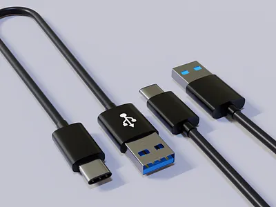USB Type C Cable blender blender3d cable typec usb