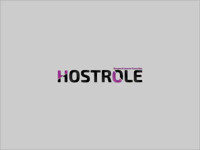 Hostrole Logo|Branding branding design flat logo minimal