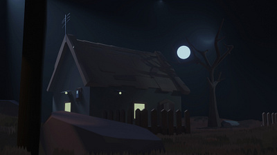 Night life 3d animation blender